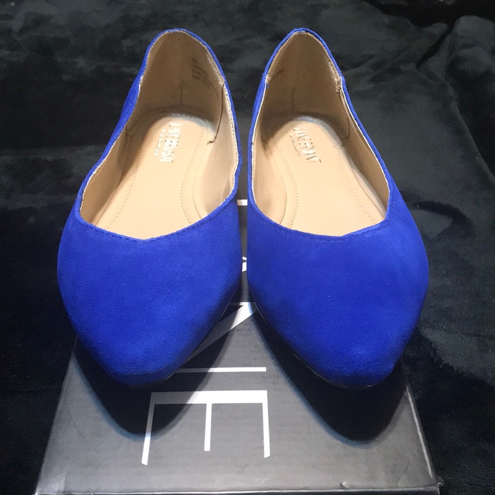 Lane Bryant Leather Collection Suede Flats